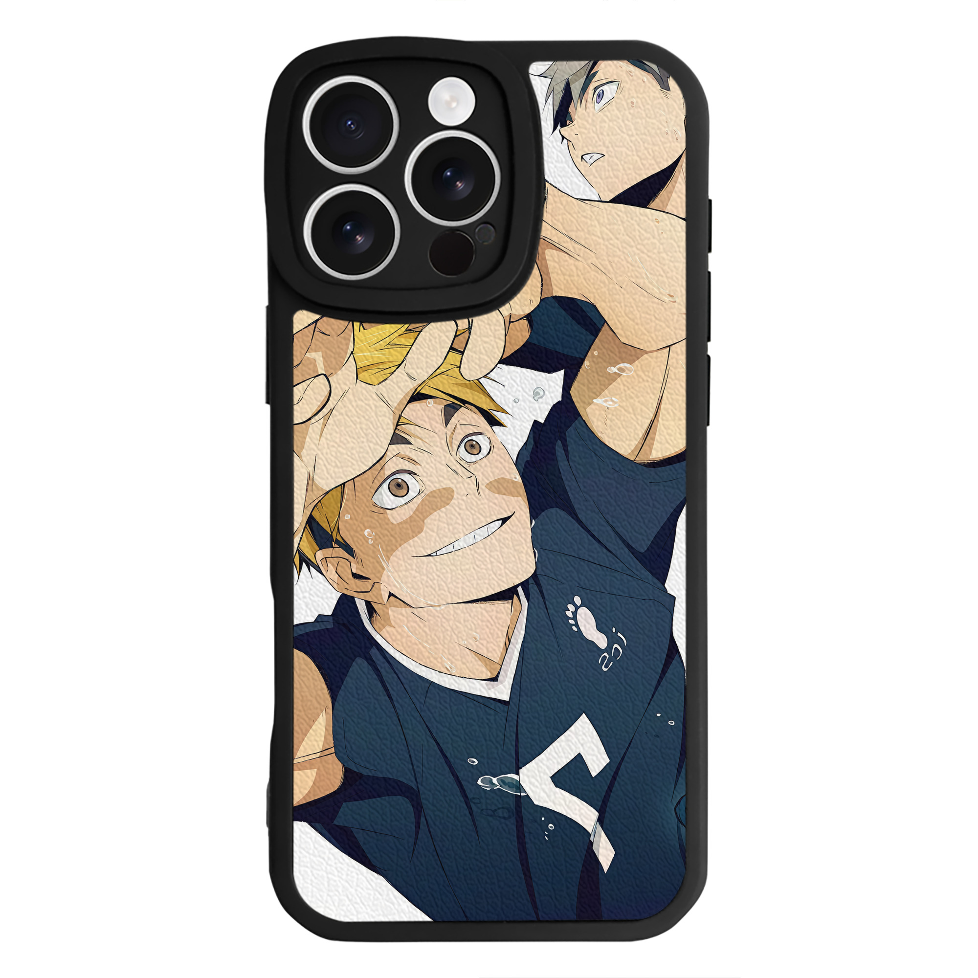 （画像用） ハイキュー!! Haikyu!! 【iPhone 16シリーズ対応】シリコンスマホケース（レザー調） 材質：シリコン